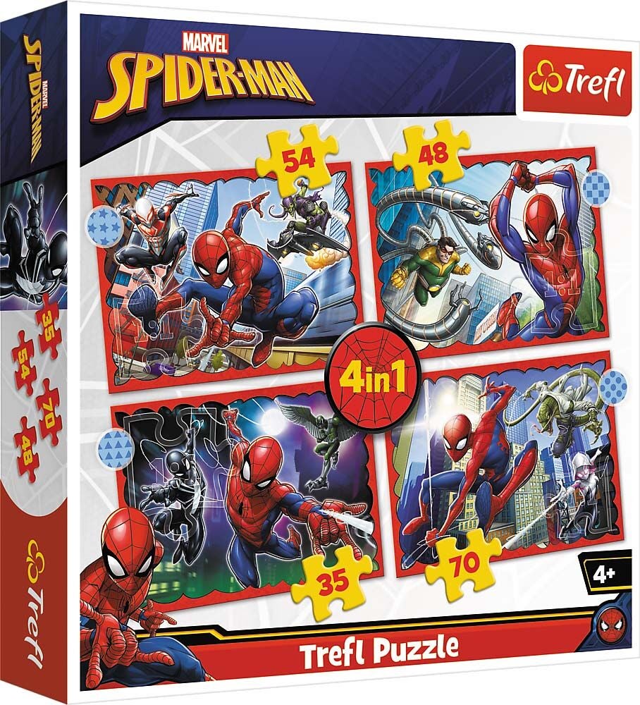 Trefl Disney Marvel Pussel Spider-Man 4-in-1|