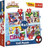 Trefl Disney Marvel Pussel Spidey and His Amazing Friends 4-in-1|