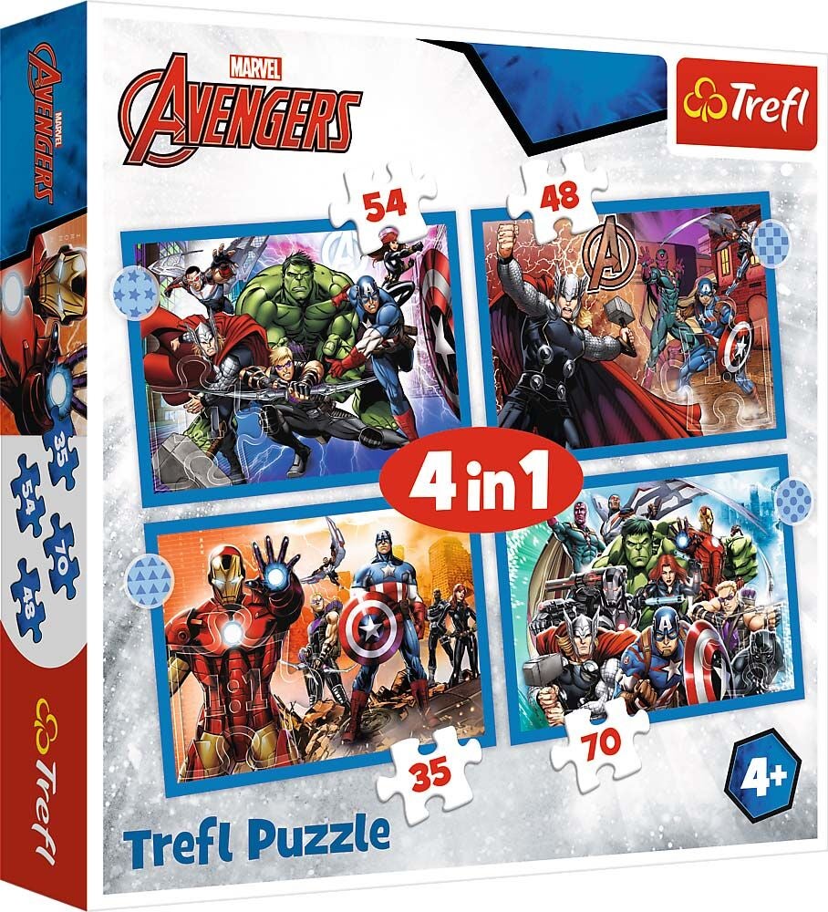 Trefl Disney Marvel The Avengers Pussel 4-in-1|