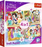 Trefl Disney Princess Pussel 4-in-1|