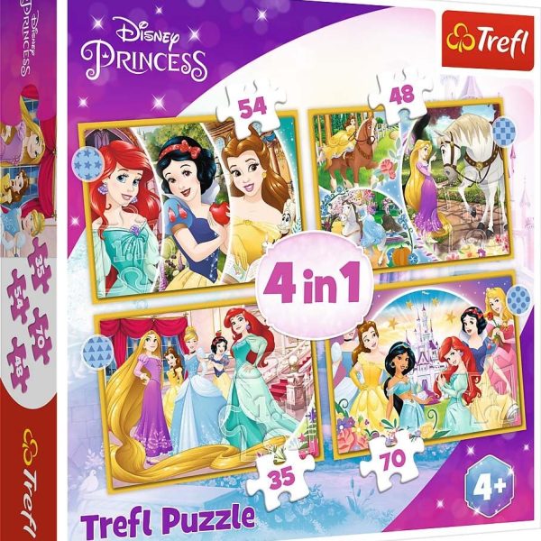 Trefl Disney Princess Pussel 4-in-1|