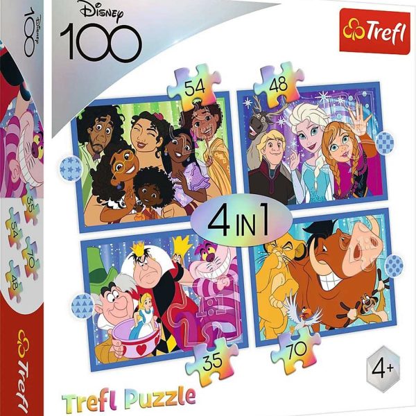 Trefl Disney Pussel 4-in-1|