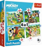 Trefl Disney Pussel Musse Pigg 4-in-1|