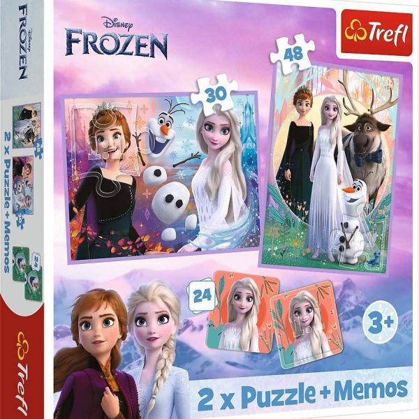 Trefl Frozen Pussel 2-i-1 + Memo|