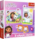 Trefl Gabby's Dollhouse Pussel 2-i-1 + Memo|