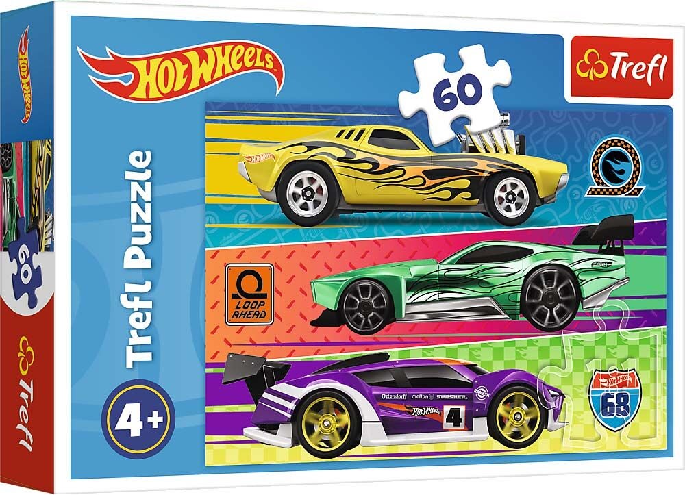 Trefl Hot Wheels Pussel 60 Bitar|