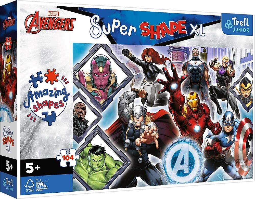 Trefl Junior Marvel Avengers XL Pussel 104 Bitar|