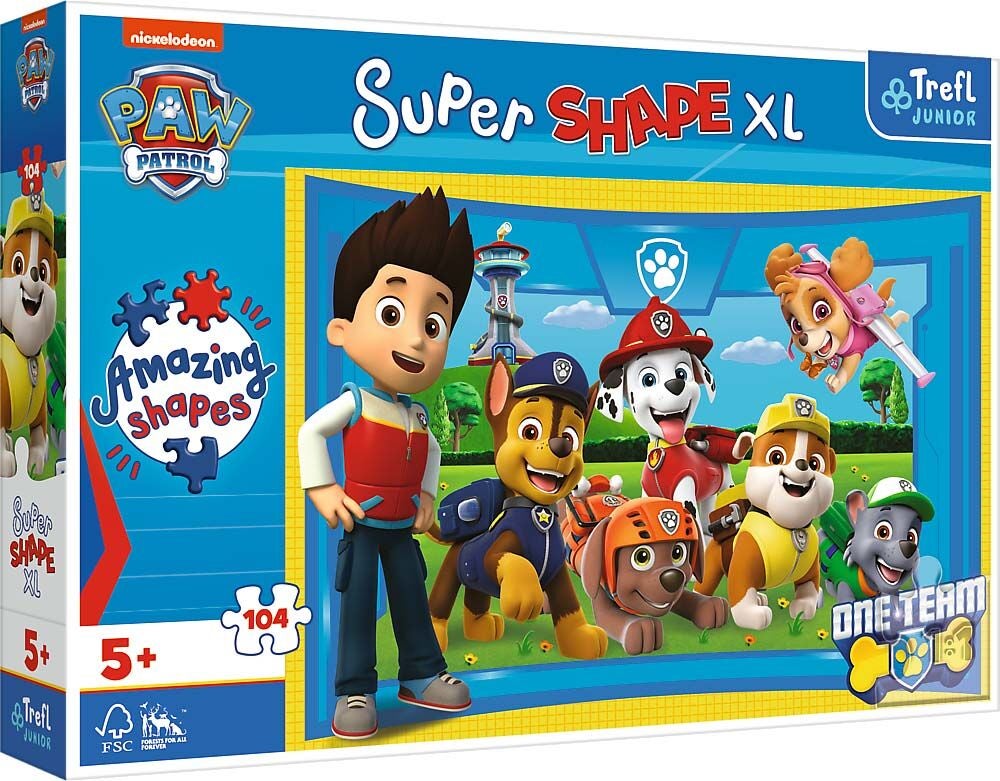 Trefl Junior Paw Patrol XL Pussel 104 Bitar|