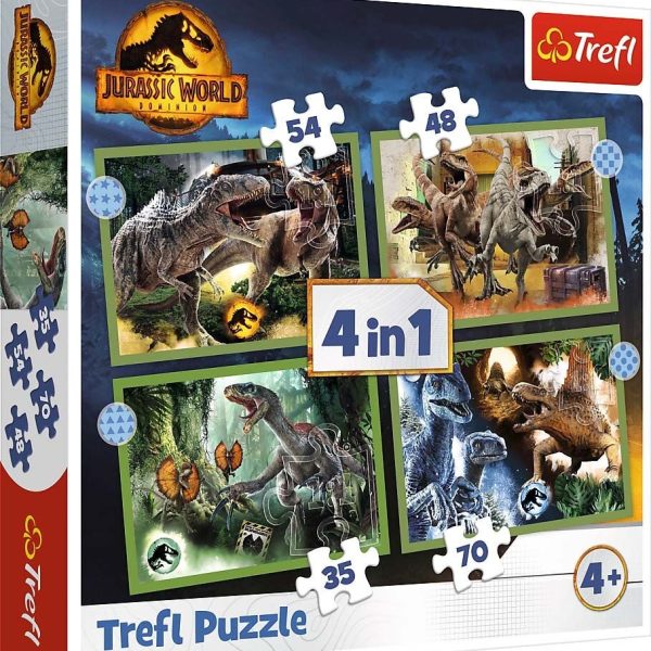 Trefl Jurassic World Pussel 4-i-1|