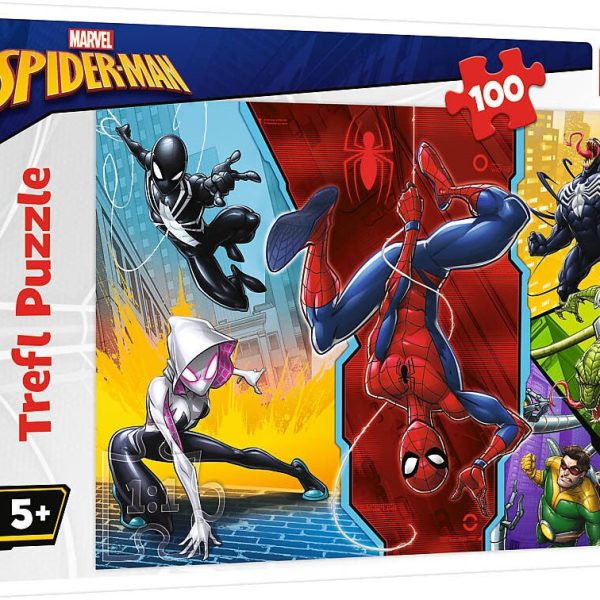 Trefl Marvel Spider-Man Pussel 100 Bitar|