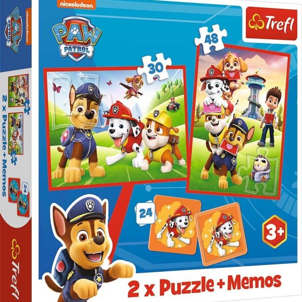 Trefl Paw Patrol Pussel 2-i-1 + Memo|