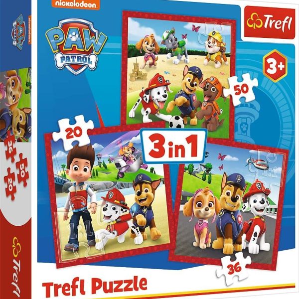 Trefl Paw Patrol Pussel 3-i-1|