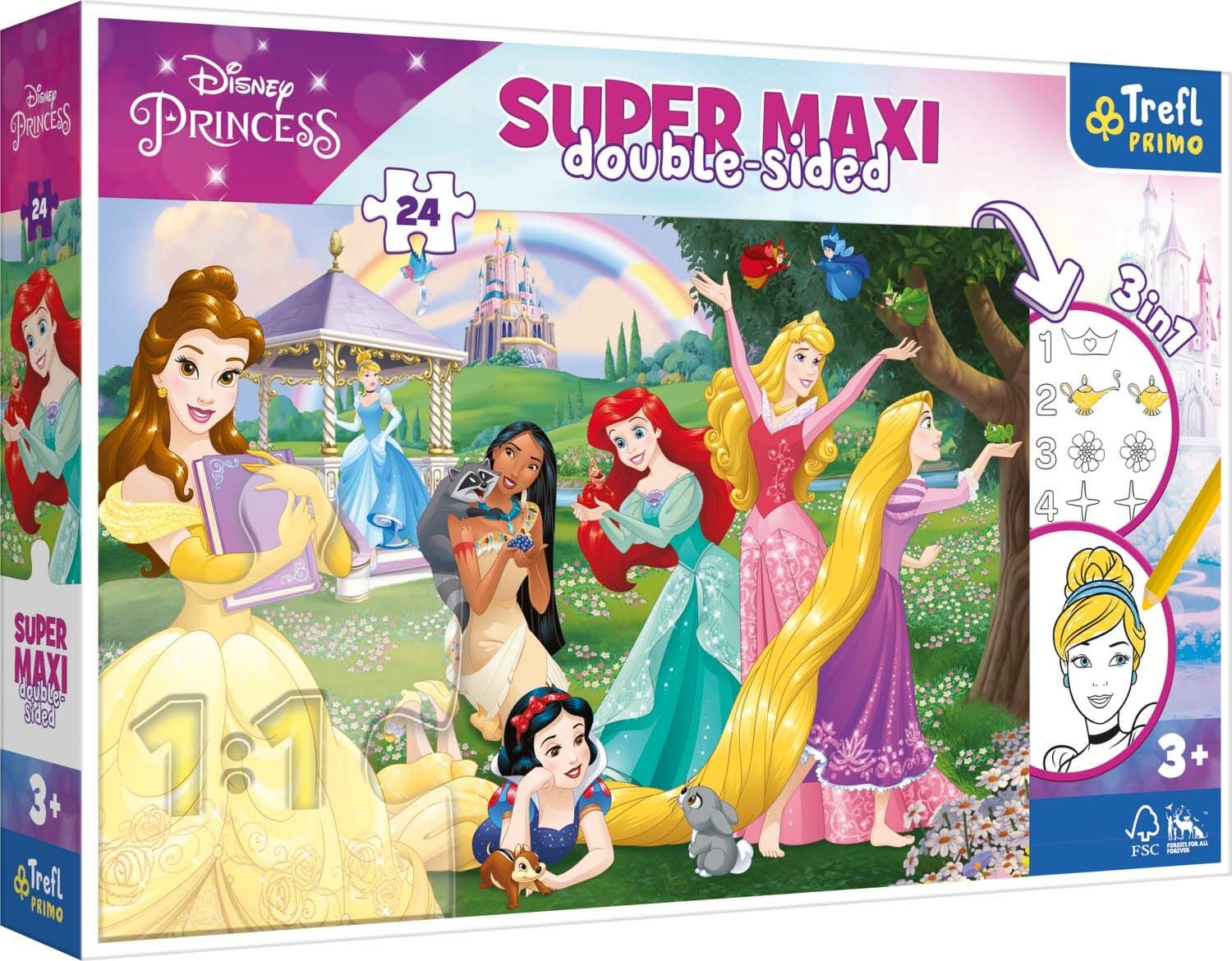 Trefl Primo Disney Princess Super Maxi Pussel 24 Bitar|