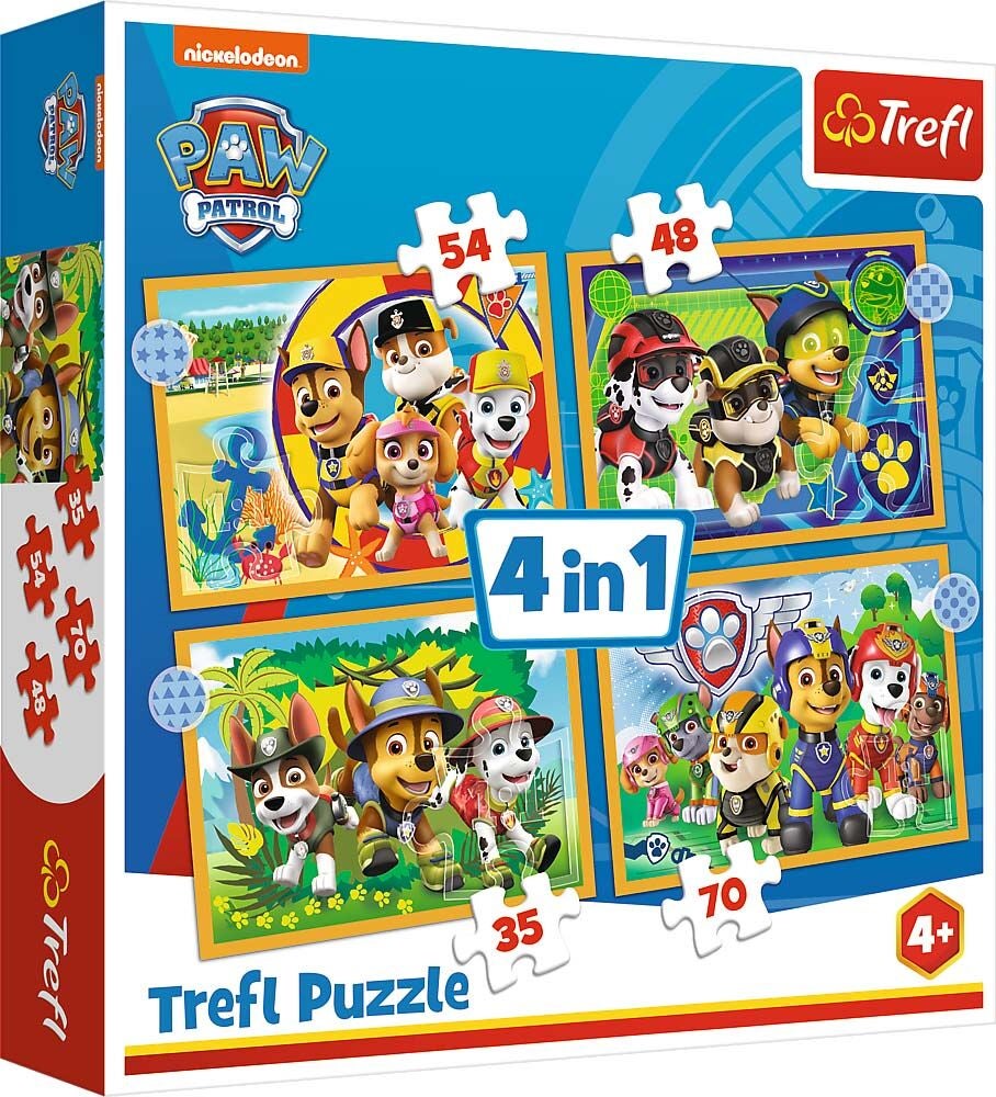 Trefl Pussel Paw Patrol 4-in-1|