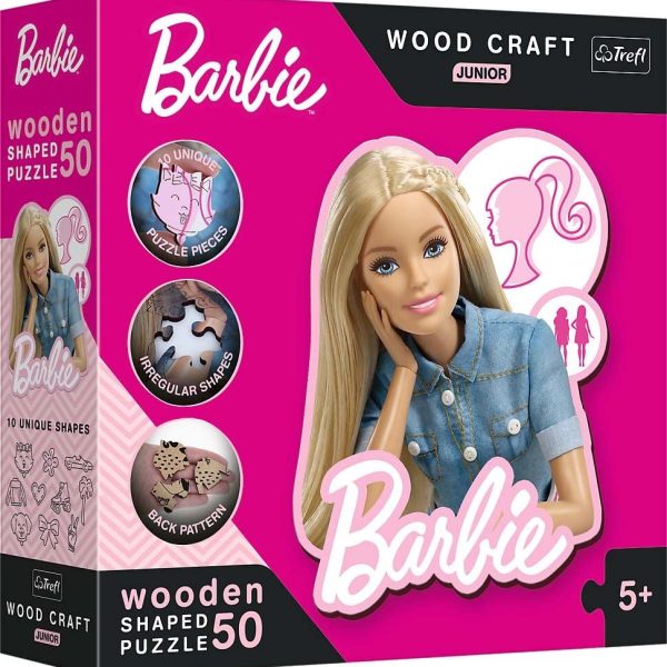 Trefl Wood Craft Junior Barbie Pussel 50 Bitar|