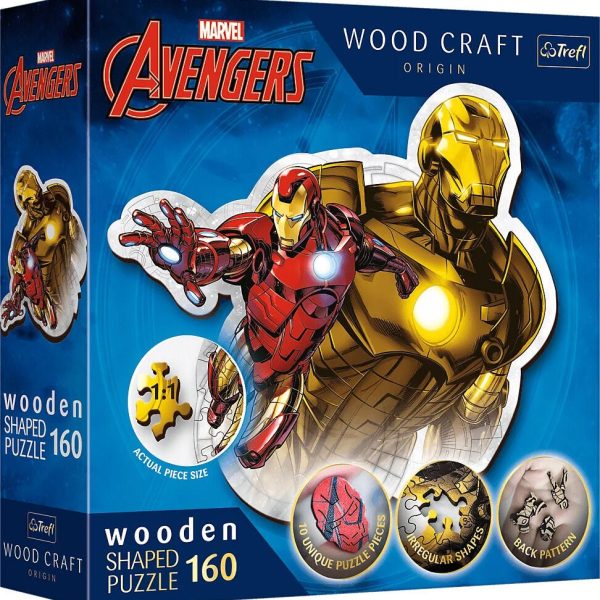 Trefl Wood Craft Origin Marvel Avengers Pussel Brave Iron Man 160 Bitar|