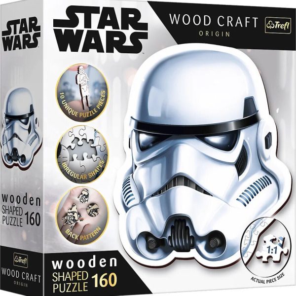 Trefl Wood Craft Origin Star Wars Pussel Stormtrooper Helmet 160 Bitar|