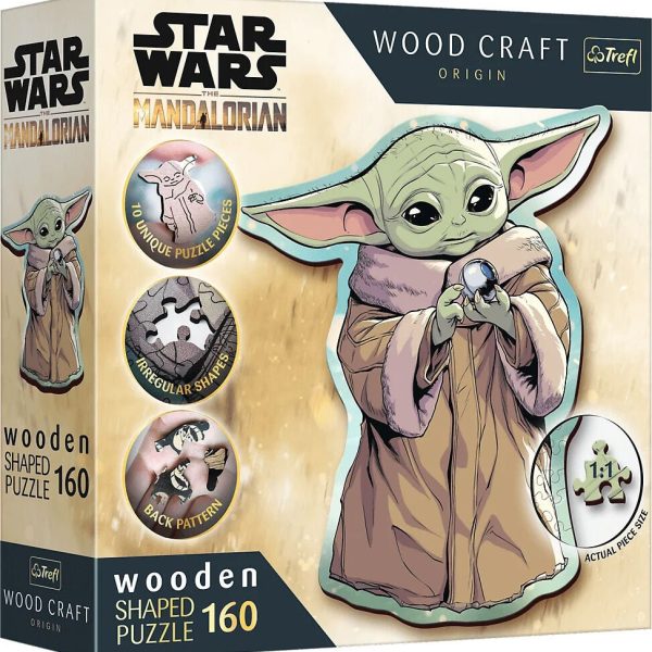 Trefl Wood Craft Origin Star Wars The Mandalorian Pussel Grogu 160 Bitar|