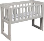 Troll Bedside Crib Oslo|Soft Grey