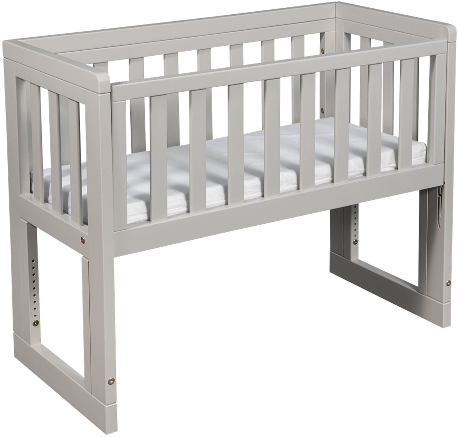 Troll Bedside Crib Oslo|Soft Grey