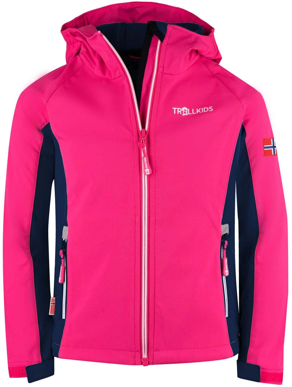 Trollkids Kristiansand Softshelljacka|Navy/Magenta