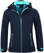 Trollkids Trollfjord Softshelljacka|Navy/Mint