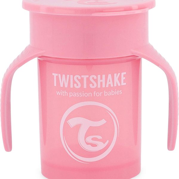 Twistshake 360 Träningsmugg|Pastelrosa