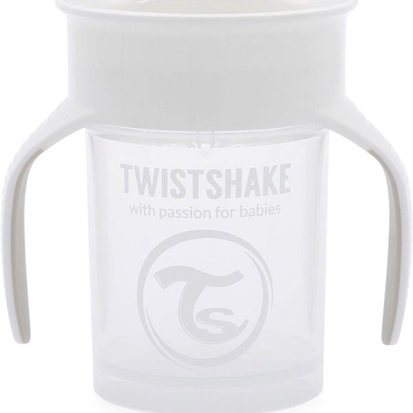 Twistshake 360 Träningsmugg|Vit