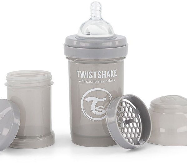 Twistshake Anti-Kolik Nappflaska 180 ml|Grå