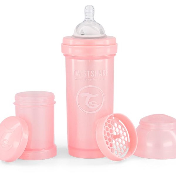 Twistshake Anti-Kolik Nappflaska 260 ml|Pearl Pink