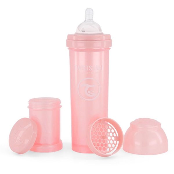 Twistshake Anti-Kolik Nappflaska 330 ml|Pearl Pink