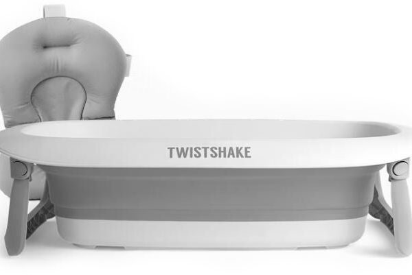 Twistshake Badbalja med Kudde|Pastel Grey