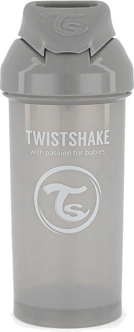 Twistshake Sugrörsmugg 360 ml|Grå