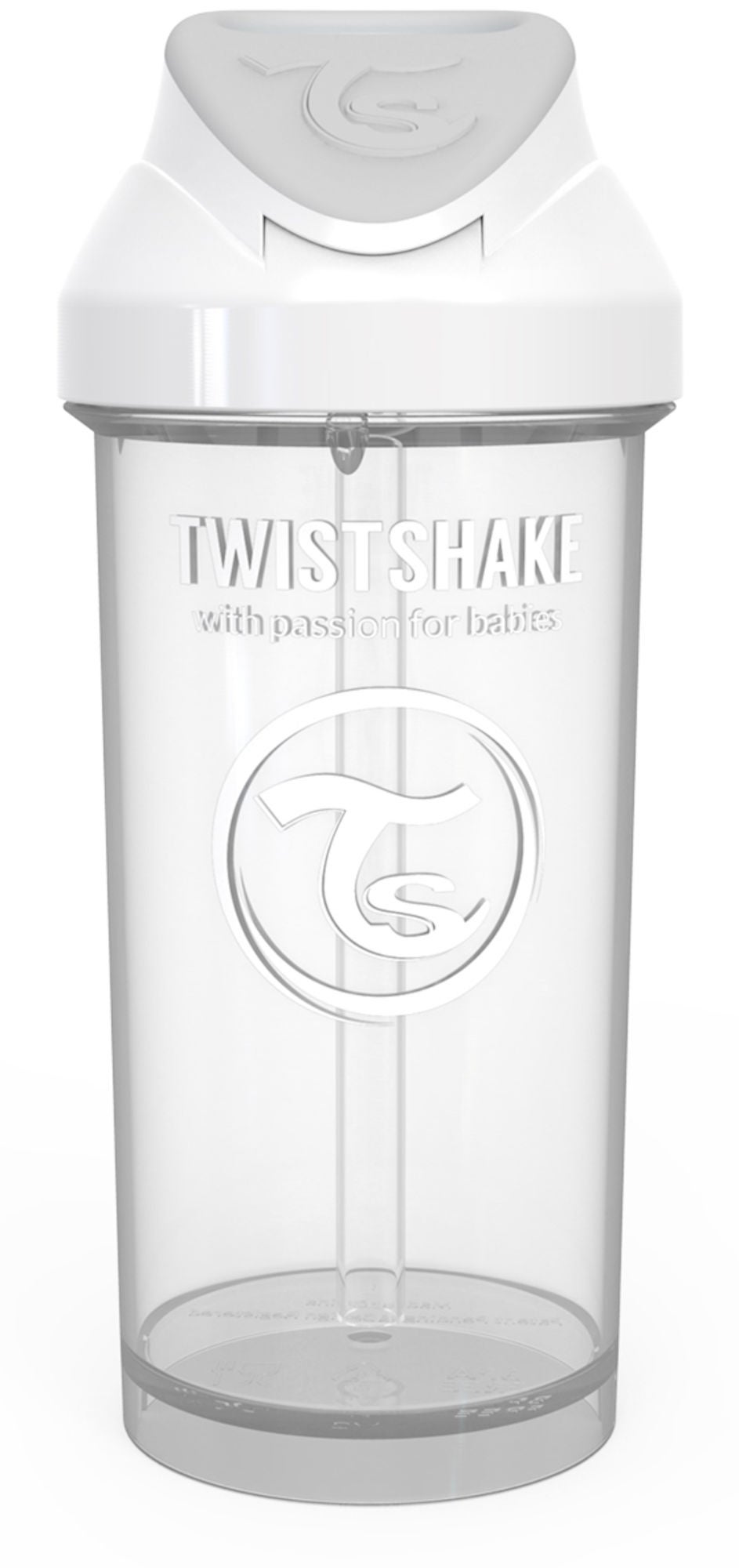 Twistshake Sugrörsmugg 360 ml|Vit