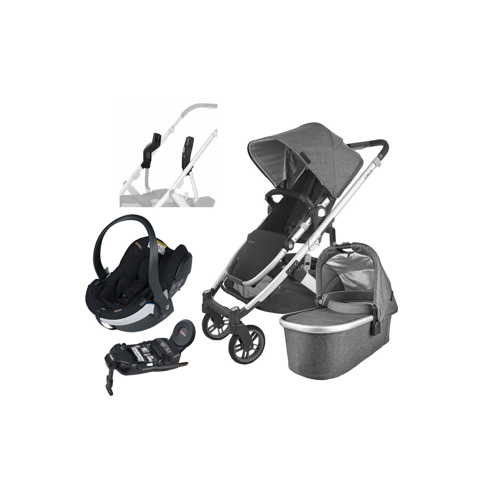 UPPAbaby CRUZ V2 Duovagn inkl. BeSafe iZi Go Modular X2 &  Bas