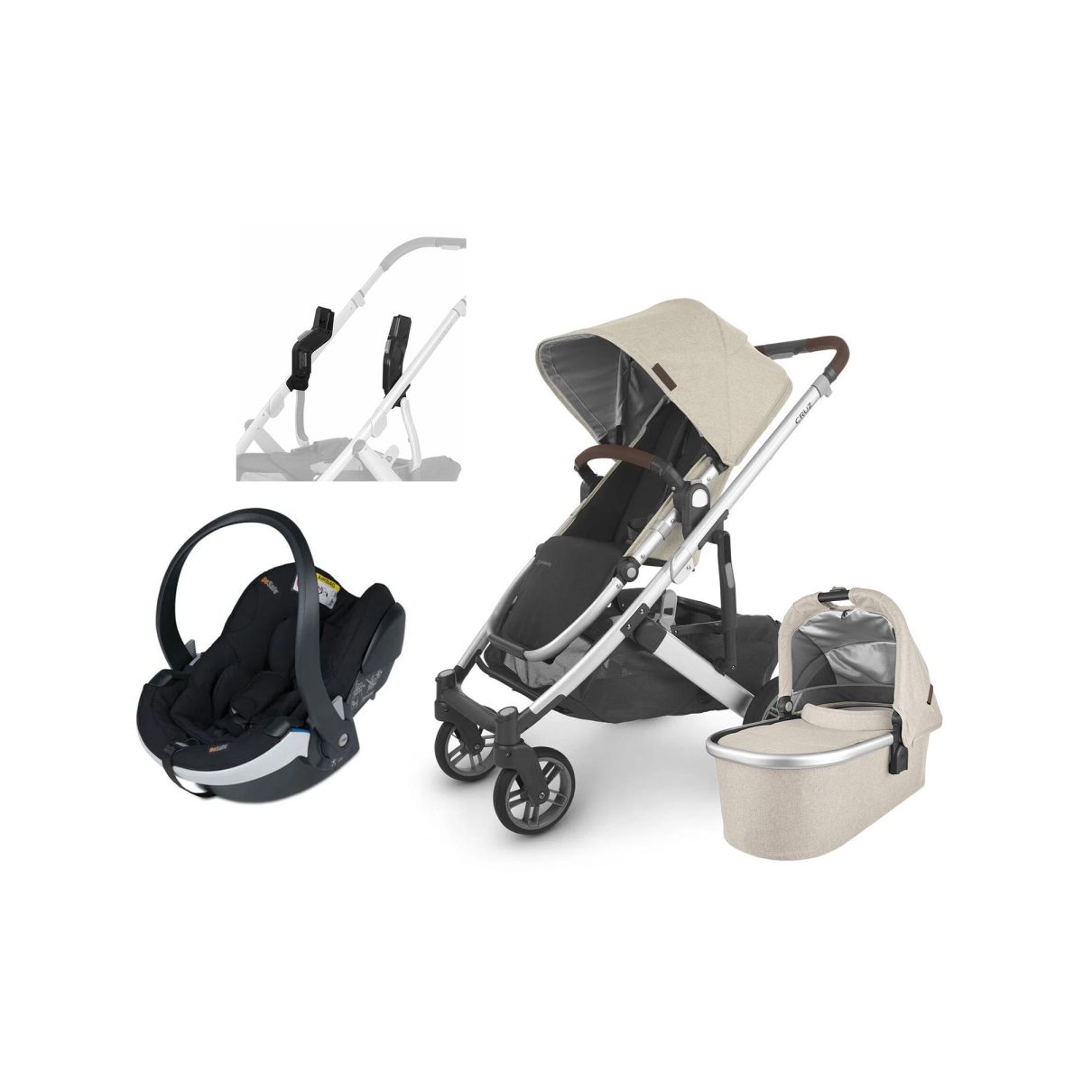 UPPAbaby CRUZ V2 Duovagn inkl. BeSafe iZi Go Modular X2