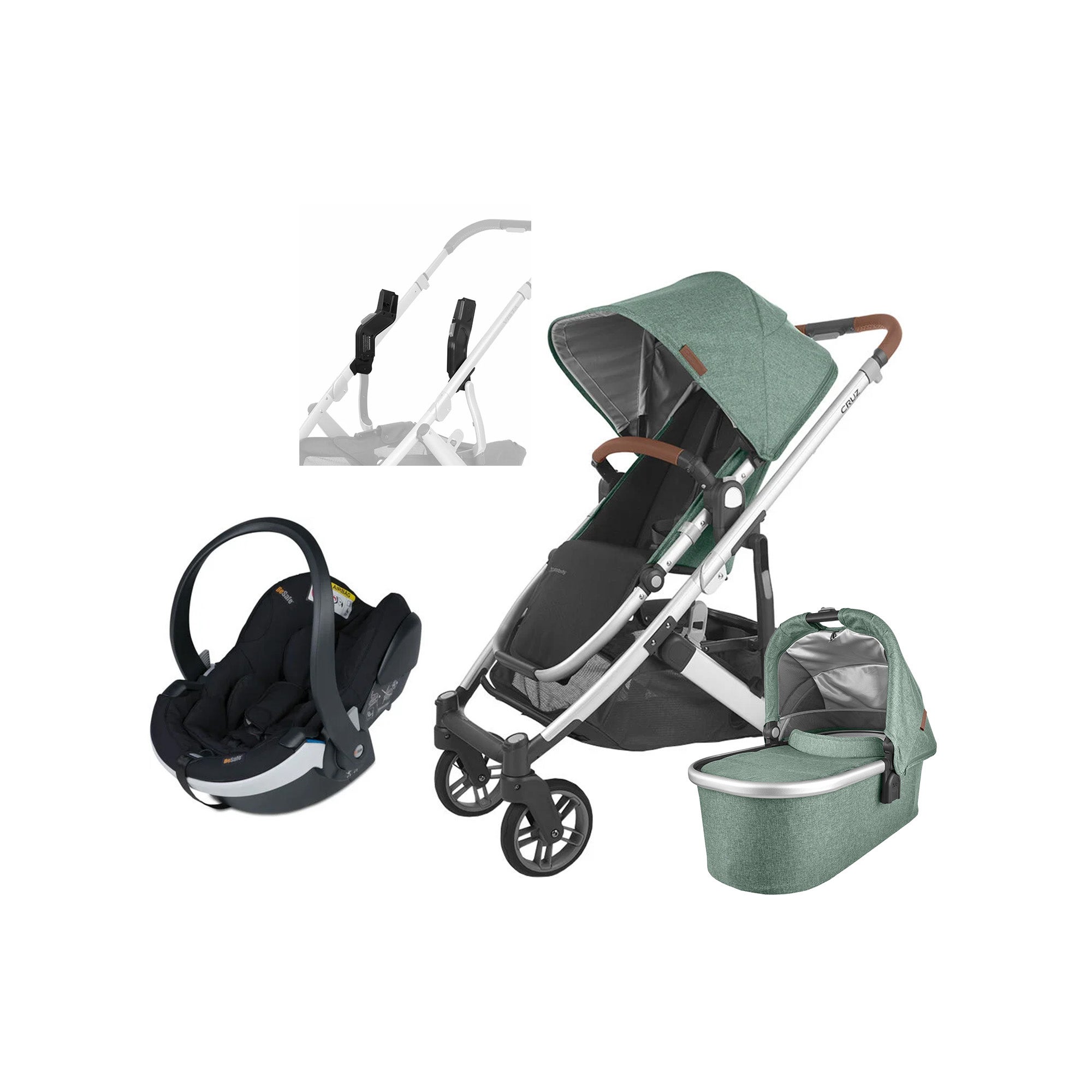 UPPAbaby CRUZ V2 Duovagn inkl. BeSafe iZi Go Modular X2