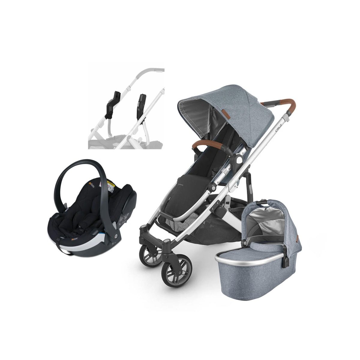 UPPAbaby CRUZ V2 Duovagn inkl. BeSafe iZi Go Modular X2