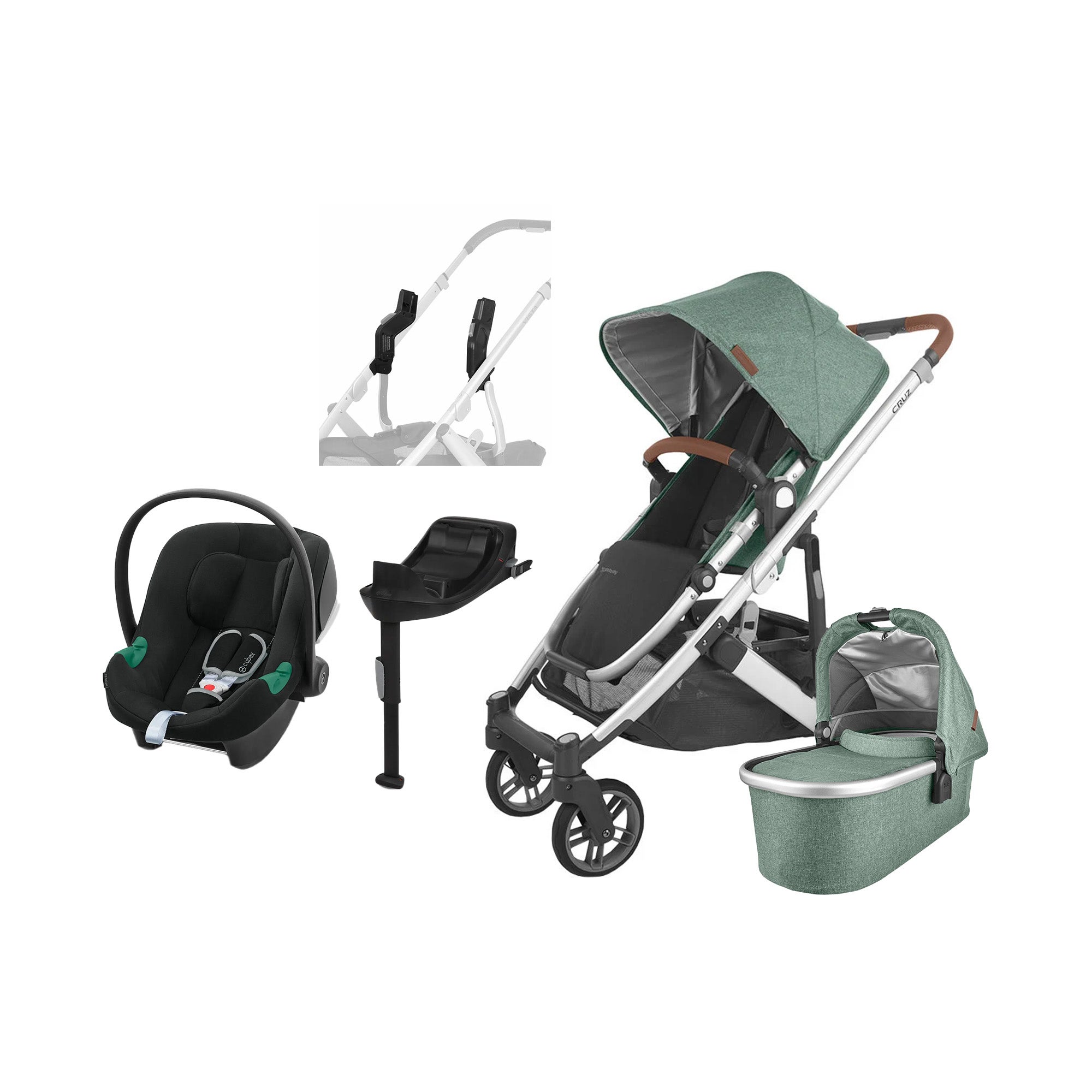 UPPAbaby CRUZ V2 Duovagn inkl. Cybex Aton B2 &  Bas