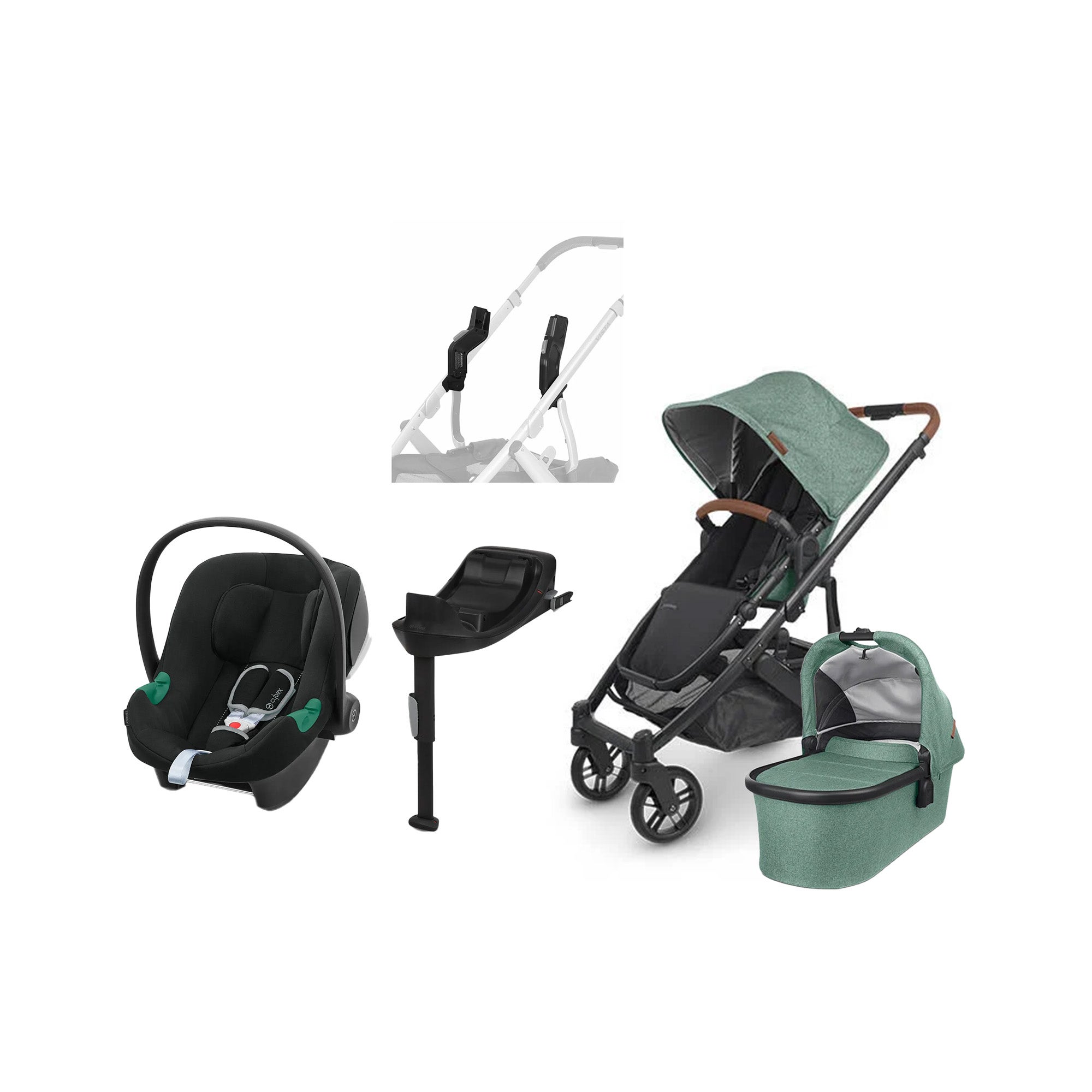 UPPAbaby CRUZ V2 Duovagn inkl. Cybex Aton B2 &  Bas