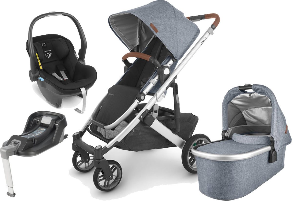 UPPAbaby CRUZ V2 Duovagn inkl. MESA i-Size Babyskydd &  Bas