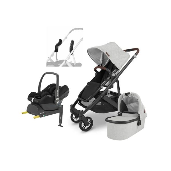 UPPAbaby CRUZ V2 Duovagn inkl. Maxi-Cosi CabrioFix &  Bas