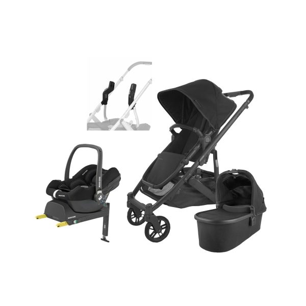 UPPAbaby CRUZ V2 Duovagn inkl. Maxi-Cosi CabrioFix &  Bas