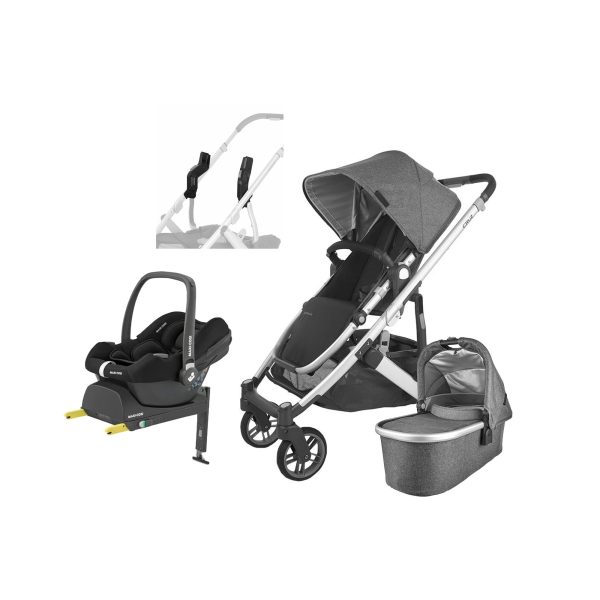 UPPAbaby CRUZ V2 Duovagn inkl. Maxi-Cosi CabrioFix &  Bas