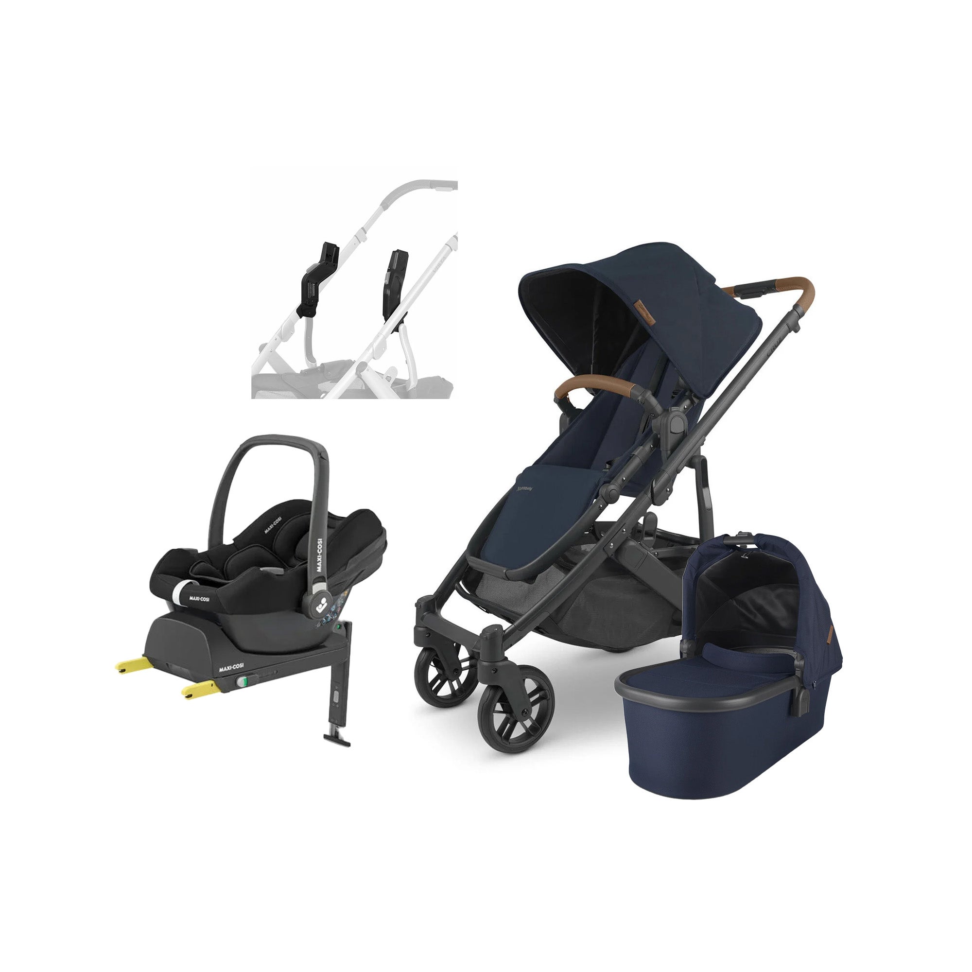 UPPAbaby CRUZ V2 Duovagn inkl. Maxi-Cosi CabrioFix &  Bas