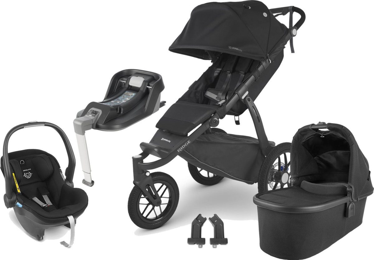 UPPAbaby RIDGE Duovagn inkl. MESA i-Size Babyskydd &  Bas