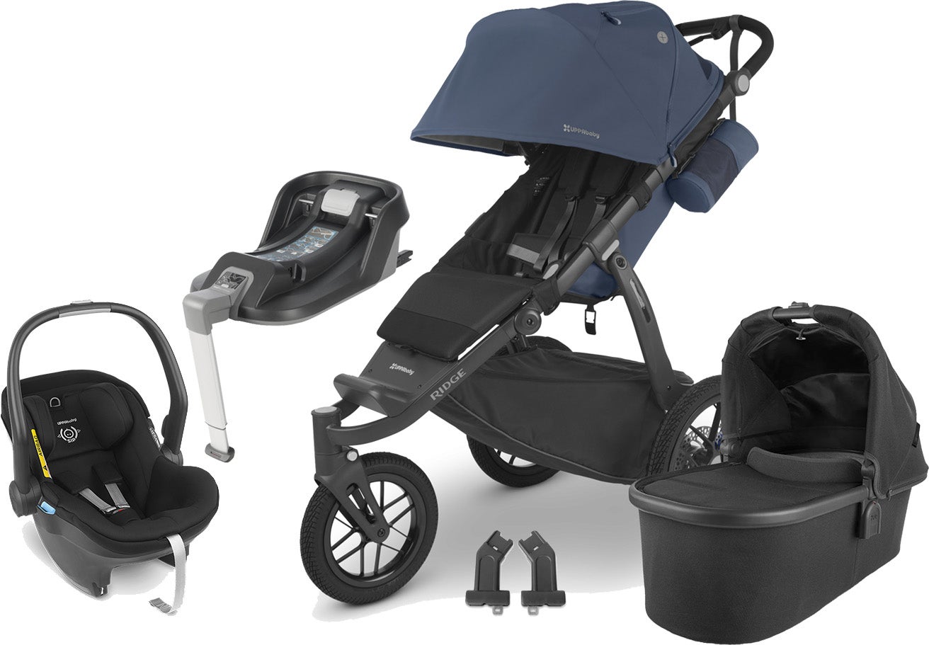 UPPAbaby RIDGE Duovagn inkl. MESA i-Size Babyskydd &  Bas