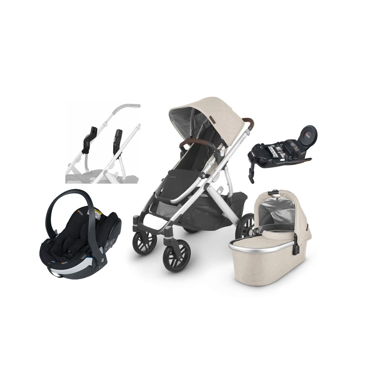 UPPAbaby VISTA V2 Duovagn inkl. BeSafe iZi Go Modular X2 &  Bas