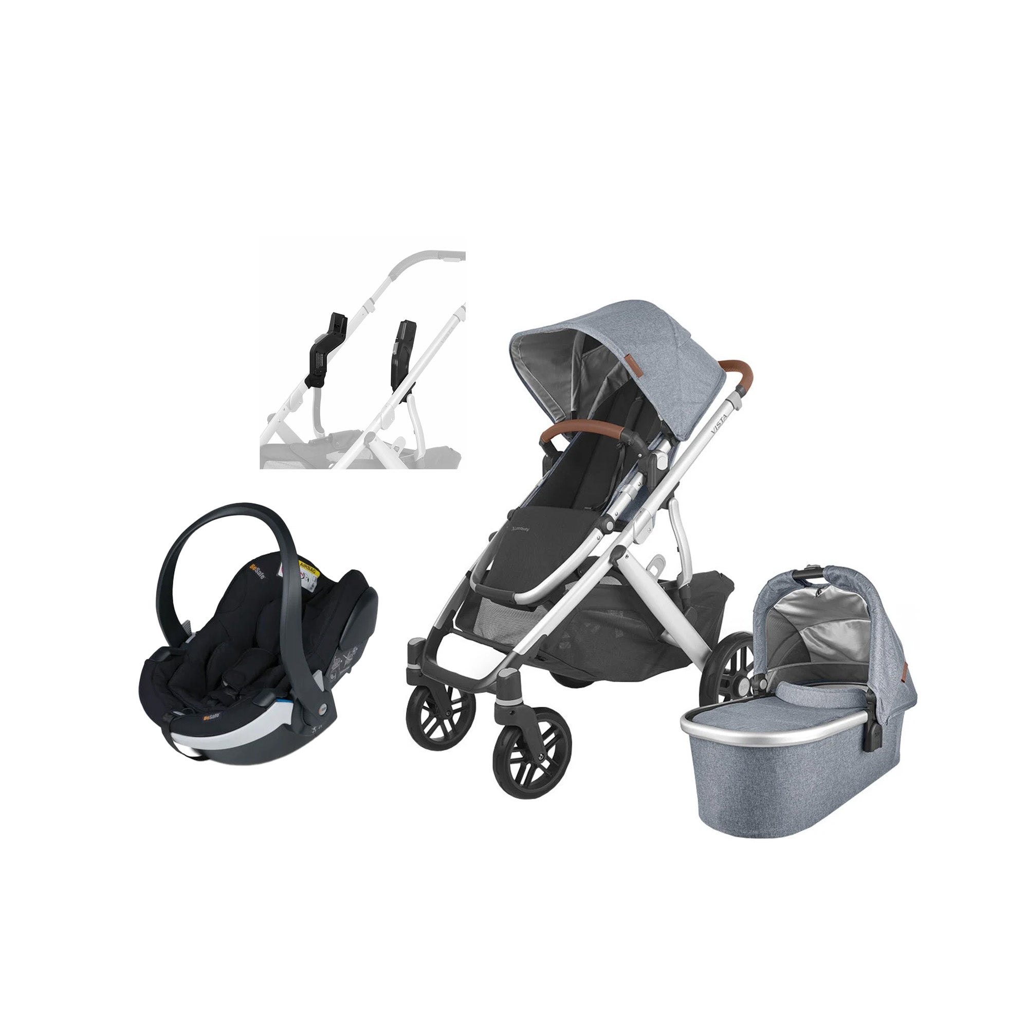 UPPAbaby VISTA V2 Duovagn inkl. BeSafe iZi Go Modular X2