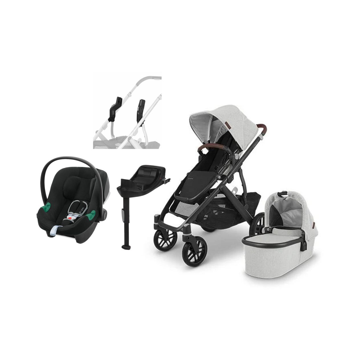 UPPAbaby VISTA V2 Duovagn inkl. Cybex Aton B2 &  Bas